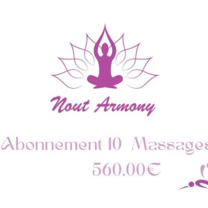 Forfait de 10 massages d’une heure
