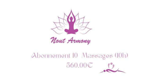 Forfait de 10 massages d’une heure