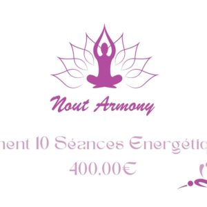 Forfait de 10 séances énergétiques d’une heure