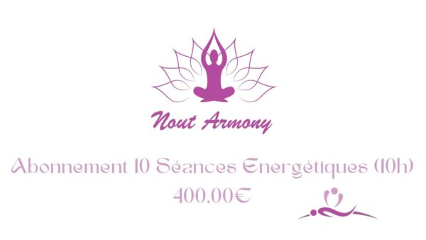 Forfait de 10 séances énergétiques d’une heure