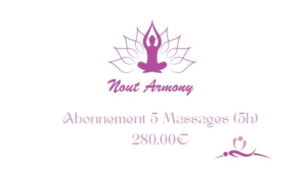 Forfait de 5 massages d’une heure
